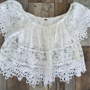 Free people  lace shirt size L